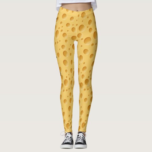 Schweizerisches Käsemuster Leggings (Vorderseite)