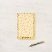 Schweizerisches Käsemuster Post-it Klebezettel (Auf Schreibtisch)