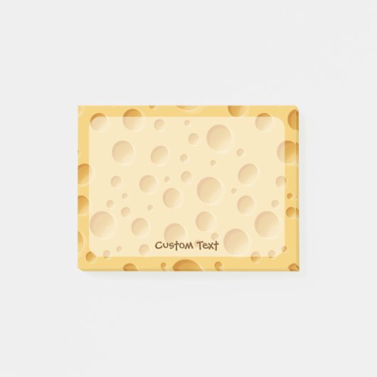Schweizerisches Käsemuster Post-it Klebezettel (Vorderseite)