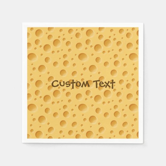 Schweizerisches Käsemuster Serviette (Vorderseite)