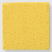 Schweizerisches Käsemuster Steinuntersetzer (Vorderseite)