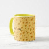 Schweizerisches Käsemuster Tasse (Vorderseite Links)