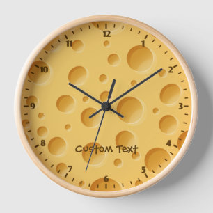 Schweizerisches Käsemuster Uhr