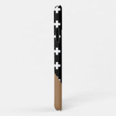 Schweizerisches Kreuz - Schwarzes und Weißes Kreuz Case-Mate iPhone Hülle (Hinten/Rechts)