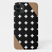 Schweizerisches Kreuz - Schwarzes und Weißes Kreuz Case-Mate iPhone Hülle (Rückseite)