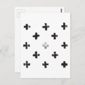 Schweizerisches Kreuzmuster Postkarte (Vorne/Hinten)