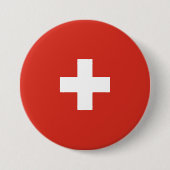 Schweizflagge Button (Vorderseite)