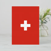 Schweizflagge Folieneinladung (Stehend vorne)