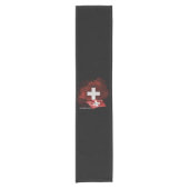Schweizflagge Kurzer Tischläufer (Vorderseite)
