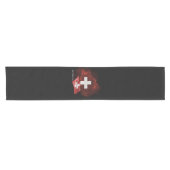 Schweizflagge Kurzer Tischläufer (Horizontal)