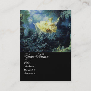 SCHWEIZMONOGRAM, Blaugrün-Gelb-Schwarz Visitenkarte