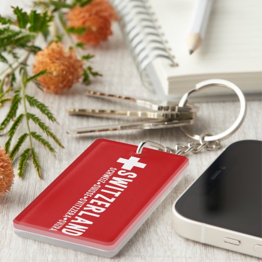 SCHWEIZschlüsselkette Schlüsselanhänger (Vorderseite rechts)