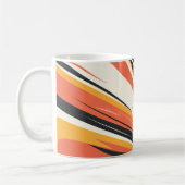 Schwelende Abstrakte Explosion in warmen Tönen Kaffeetasse (Links)
