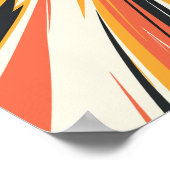 Schwelende Abstrakte Explosion in warmen Tönen Poster (Ecke)