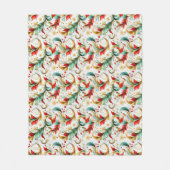 Schwelende Weihnachten Fleecedecke (Vorderseite)