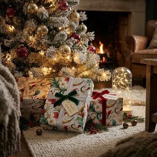 Schwelende Weihnachten Geschenkpapier
