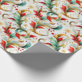 Schwelende Weihnachten Geschenkpapier (Ecke)