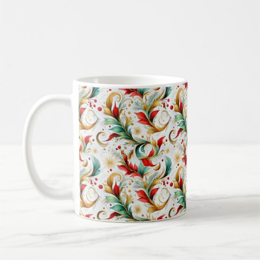 Schwelende Weihnachten Kaffeetasse (Links)