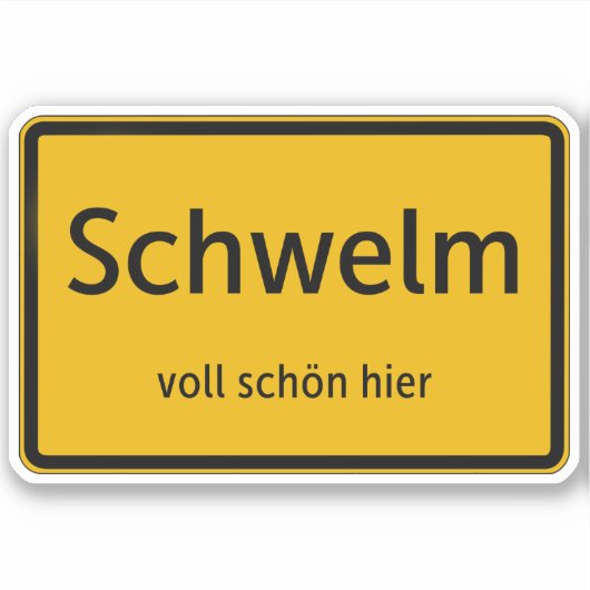 Schwelm Aufkleber Sticker Autoaufkleber (Vorderseite)
