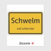 Schwelm Aufkleber Sticker Autoaufkleber (Blatt)