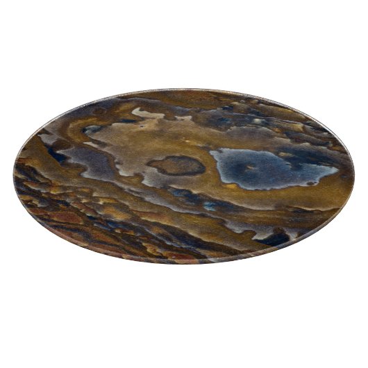 Schwenken am Jasper-Slab Schneidebrett (Ecke)