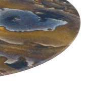 Schwenken am Jasper-Slab Schneidebrett (Ecke)