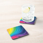 Schwenken des Regenbogens Getränkeuntersetzer (Rechte Seite)