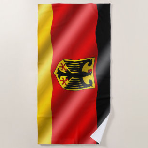 Schwenkende Deutschlandflagge Strandtuch
