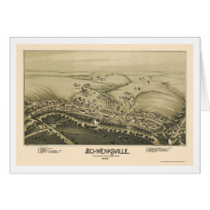 Schwenksville, panoramische Karte PAs - 1894
