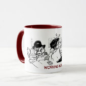 Schwer arbeiten! Tasse (Vorderseite Links)