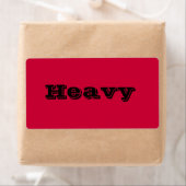 Schwer bewegende Labels in Rot (Insitu)