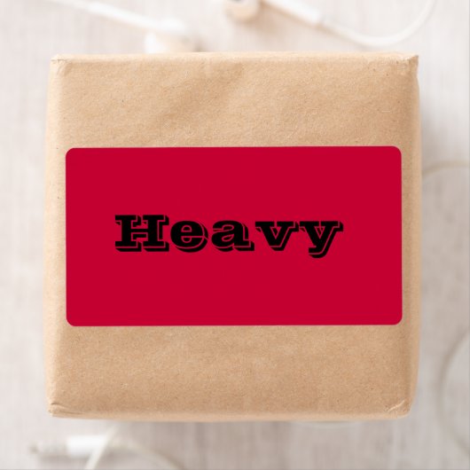 Schwer bewegende Labels in Rot (Insitu)