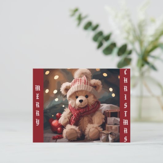 schwer feiertagspostkarte (Stehend Vorderseite)