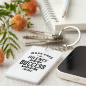 Schwer in Stille arbeiten - Lassend Erfolg macht d Schlüsselanhänger (Vorderseite rechts)