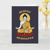 Schwer meditiert karte (Gelbe Blume)