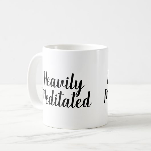 Schwer meditierte Tasse (Vorderseite Links)