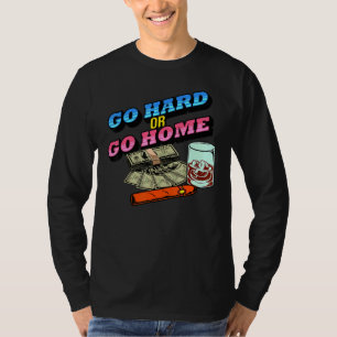 Schwer oder einfach Zuhause arbeiten Kleine Untern T-Shirt