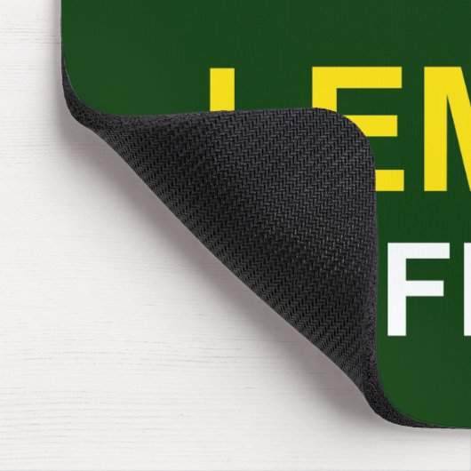 "Schwer, schwierig, Zitrone, schwierig" Mousepad (Ecke)