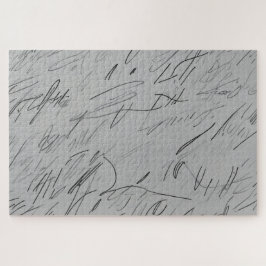Schwer zu lösen, zufällige Skripte auf Papier Puzzle