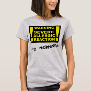 Schwere allergische Reaktion auf sonnigen T - Shir T-Shirt