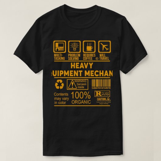 SCHWERE AUSRÜSTUNG MECHANIC NICE DESIGN 2017 T-Shirt (Design vorne)