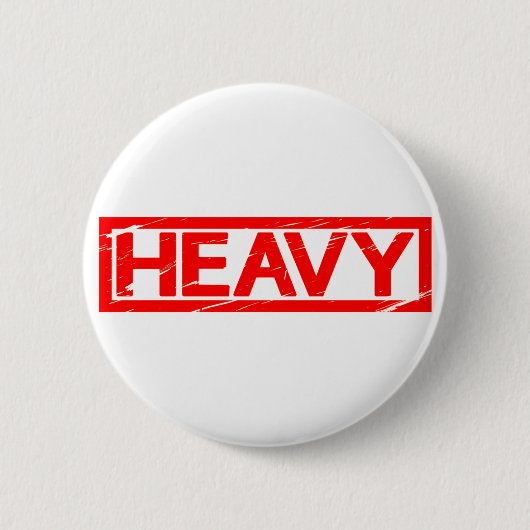 Schwere Briefmarke Button (Vorderseite)