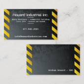 Schwere Gefahren Visitenkarte (Vorne/Hinten)