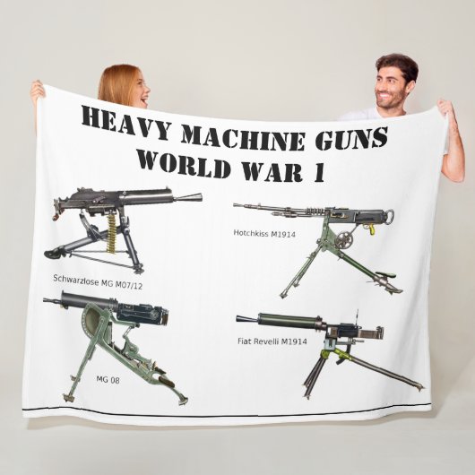 SCHWERE MASCHINENGUNS DES WW1 FLEECEDECKE (Beispiel)