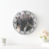 Schwere Maschinenwerkstatt mit Lampen Große Wanduhr (Zuhause)