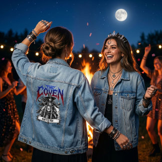 Schwere-Metall-Hexen-Junggesellinnen-Außenwear Jeansjacke