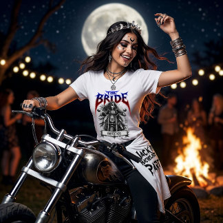 Schwere Metallbraut Junggesellinnenparty Coven Cus Tri-Blend Shirt