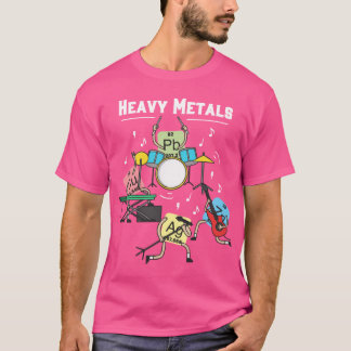 Schwere Metalle Rock Chemie Physik Periodensystem  T-Shirt
