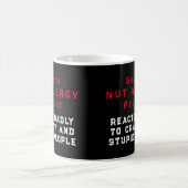 Schwere Nut Allergie vorhanden - Reaktionen schlec Kaffeetasse (Mittel)