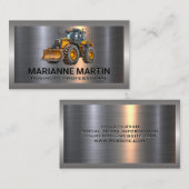 schwere Nutzfahrzeuge | Metallic Visitenkarte (Vorne/Hinten)
